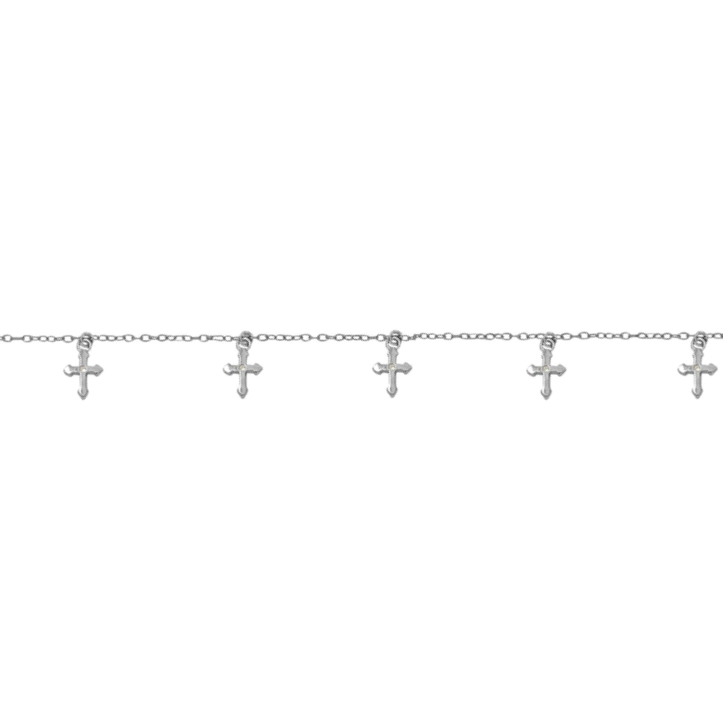 Silver Cross Bracelet