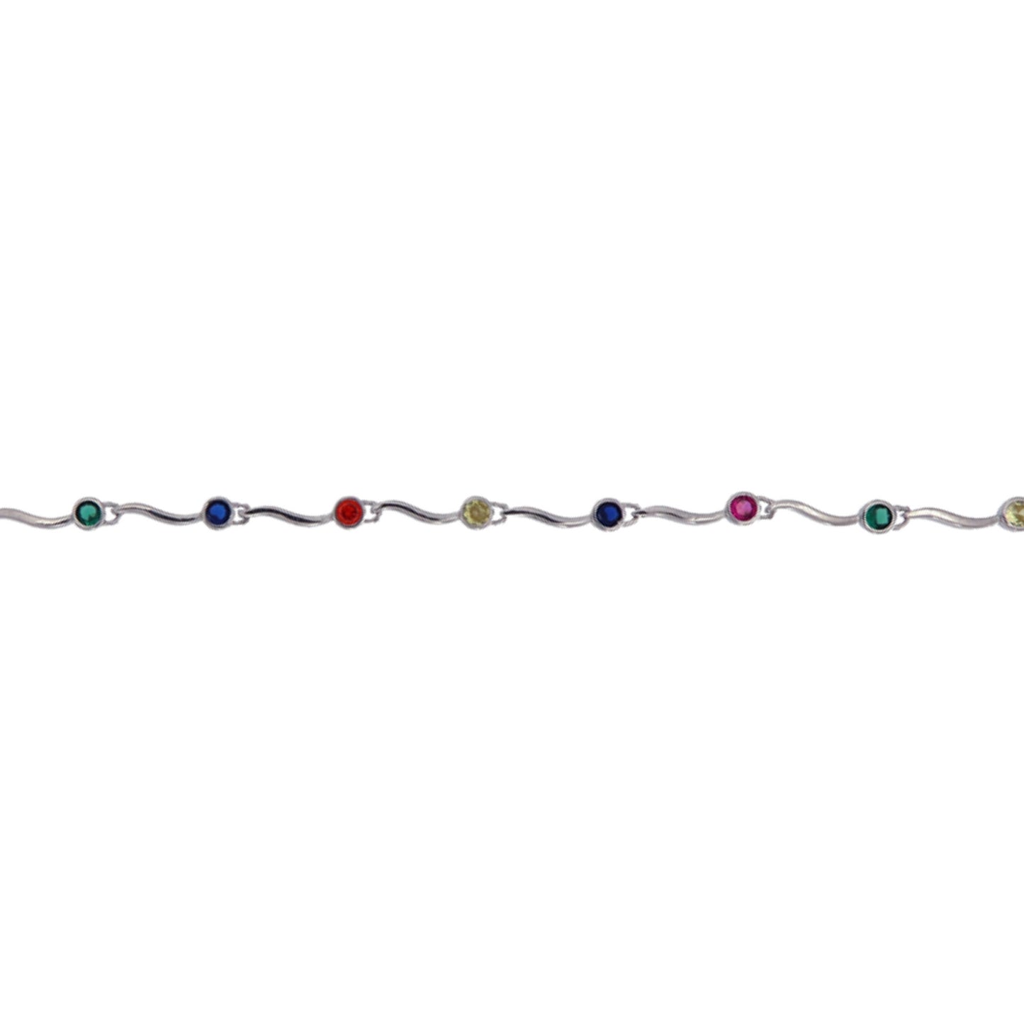 Bracelet with colored zircons