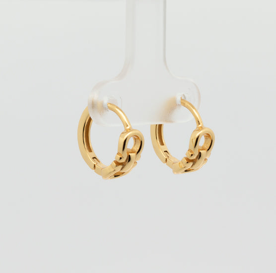 Pearl earrings, flower-shaped, adorned with white zircons