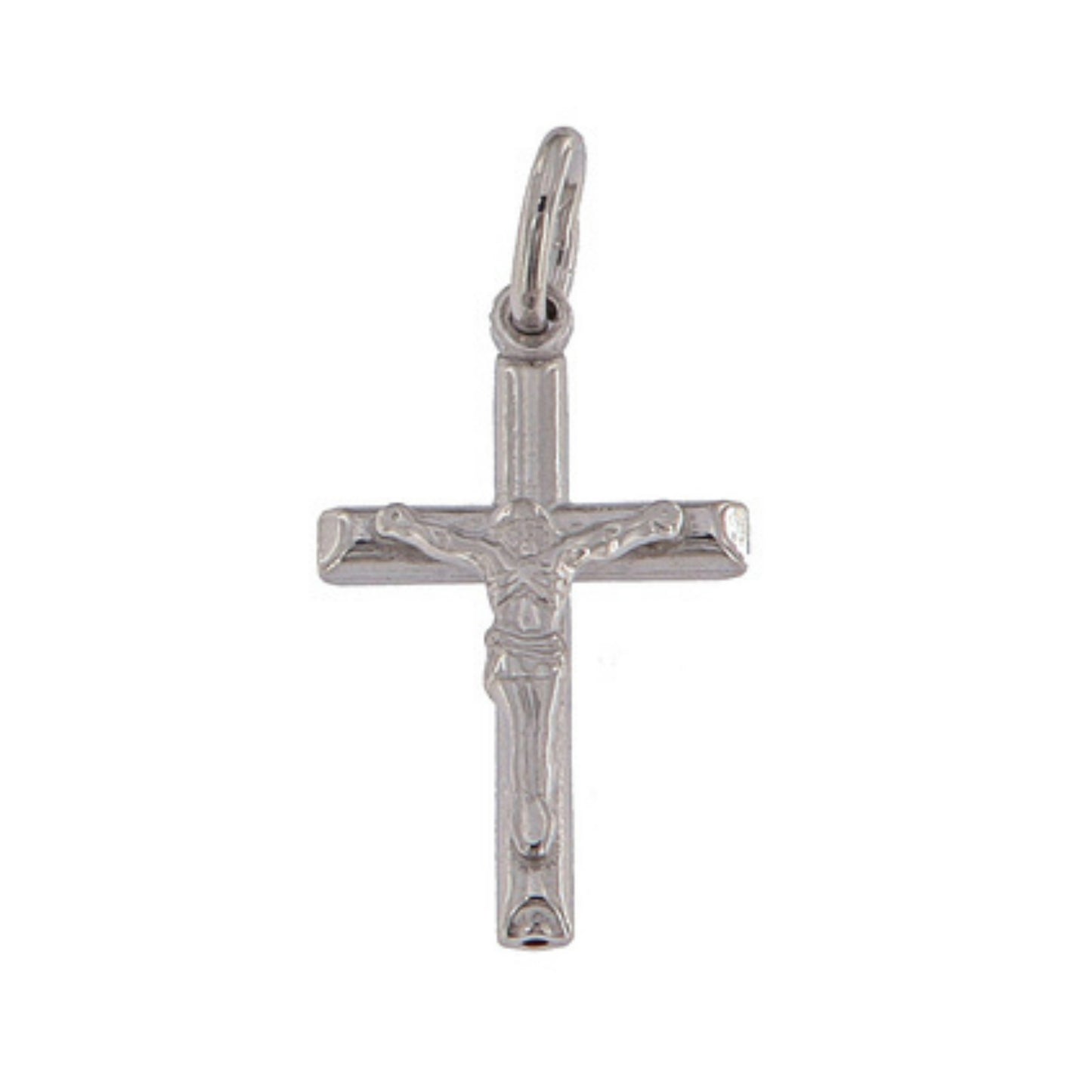 Silver Cross Choker with Jesus Christ