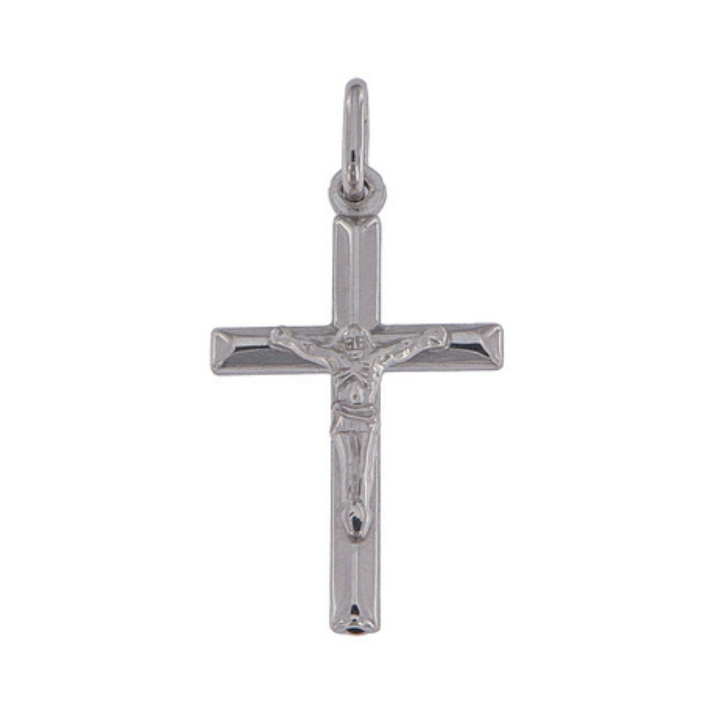 Silver Cross Choker with Jesus Christ