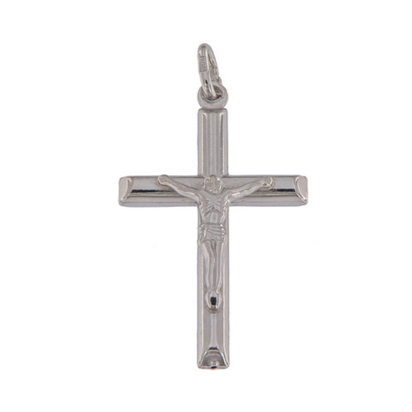 Silver Cross Choker with Jesus Christ