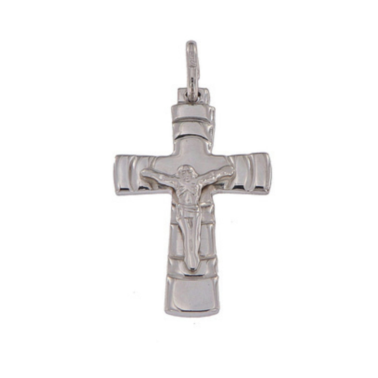 Silver Cross Choker with Jesus Christ