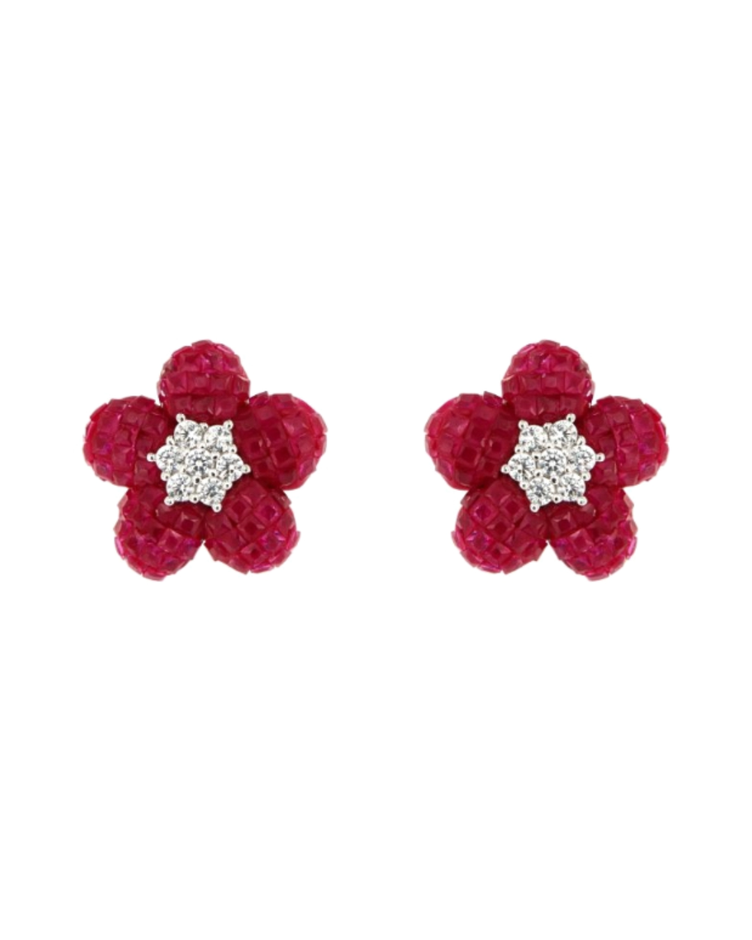 Pendientes Flor Plata 925mm