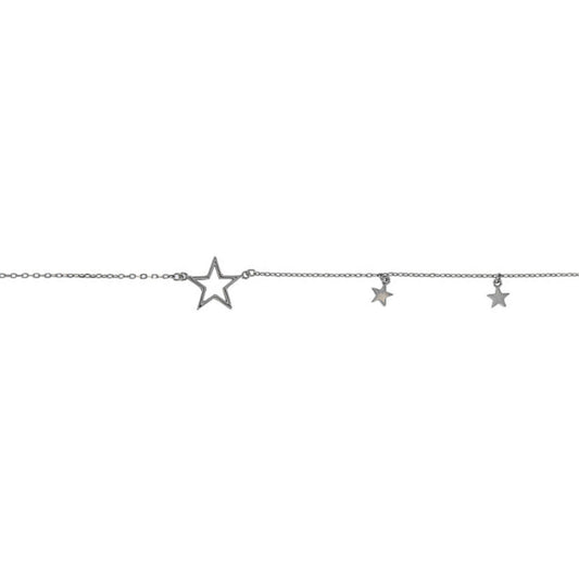 Silver Star Anklet