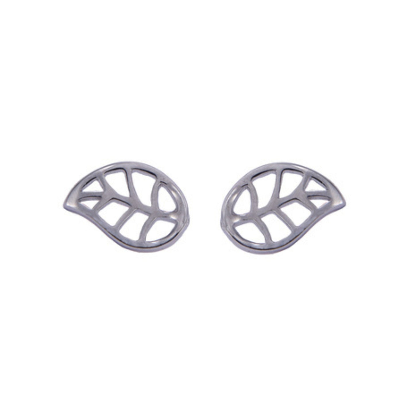 Silver Leaf Pressure Earrings