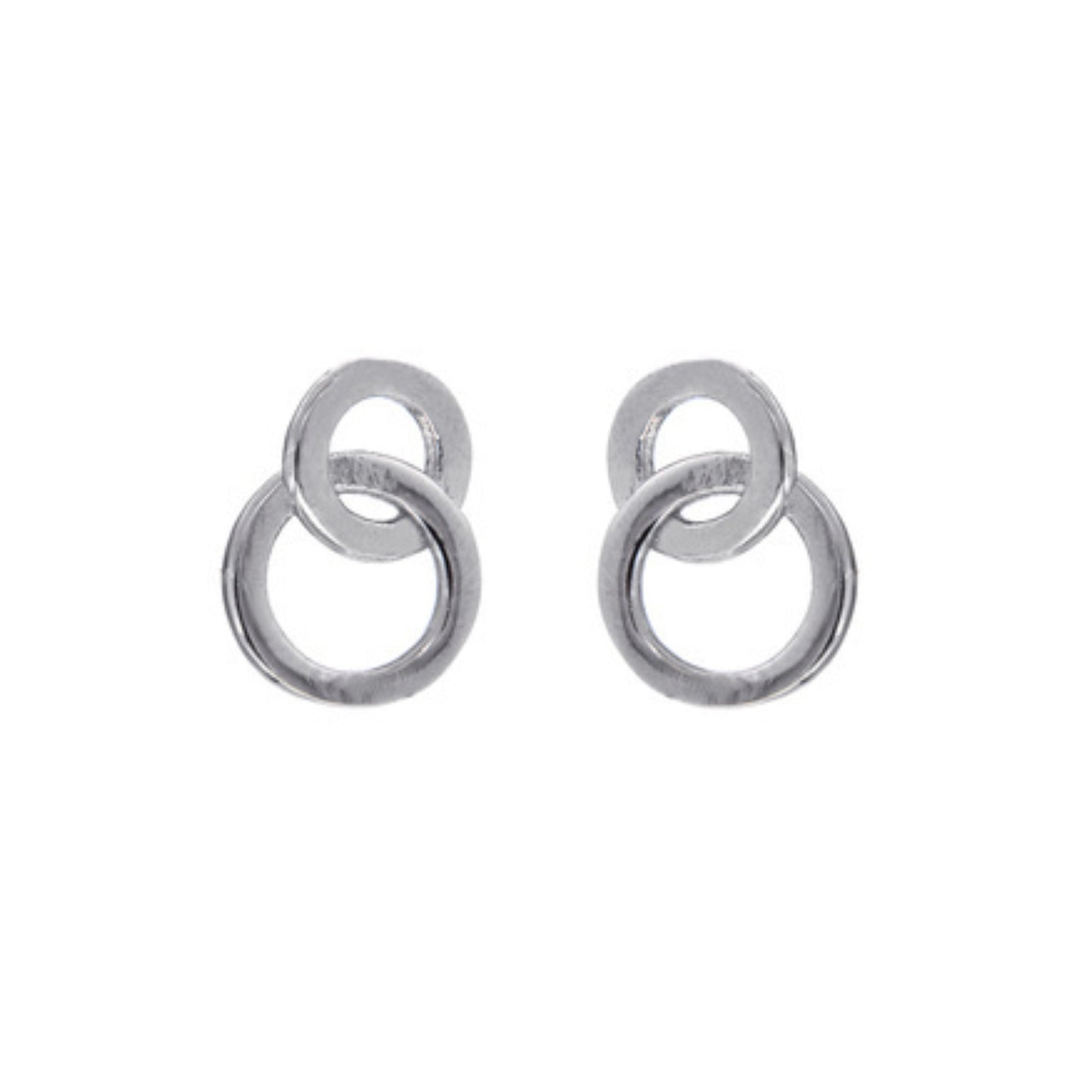 Silver hoop earrings