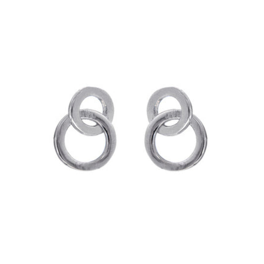 Silver hoop earrings