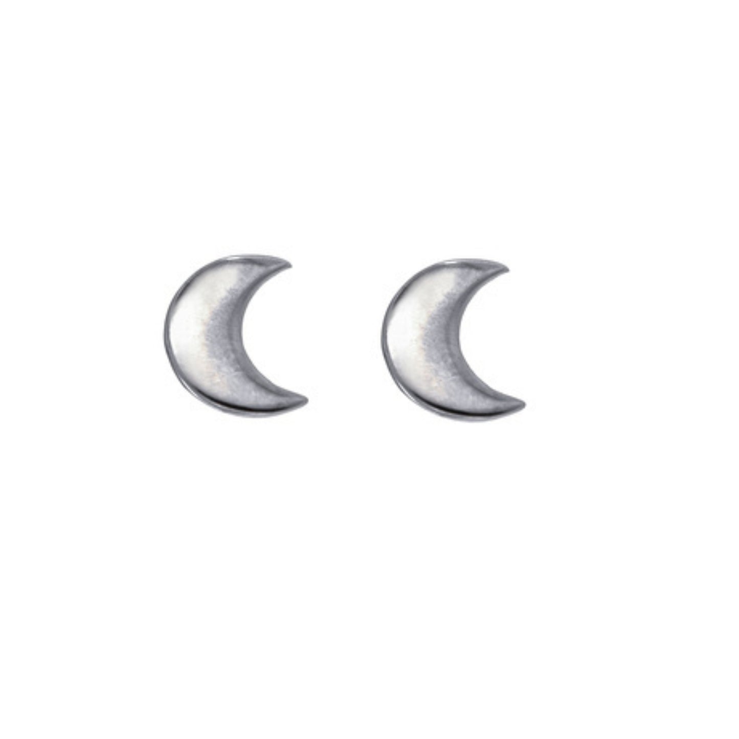 Moon Pressure Earrings in Silver