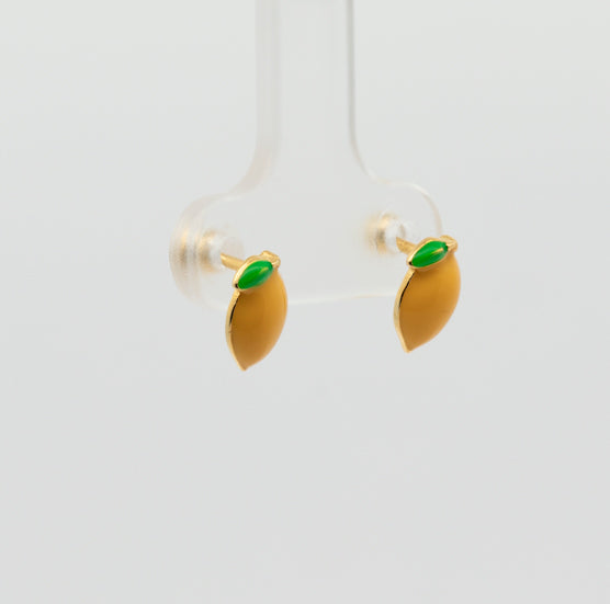 Pendientes Limones de Rosca. Plata de Ley 925 mls