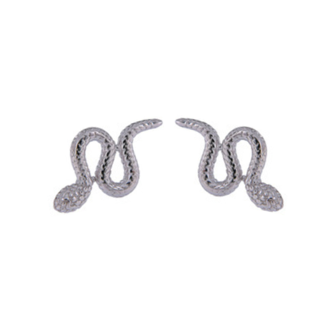 Snakes Pressure Earrings in Silver