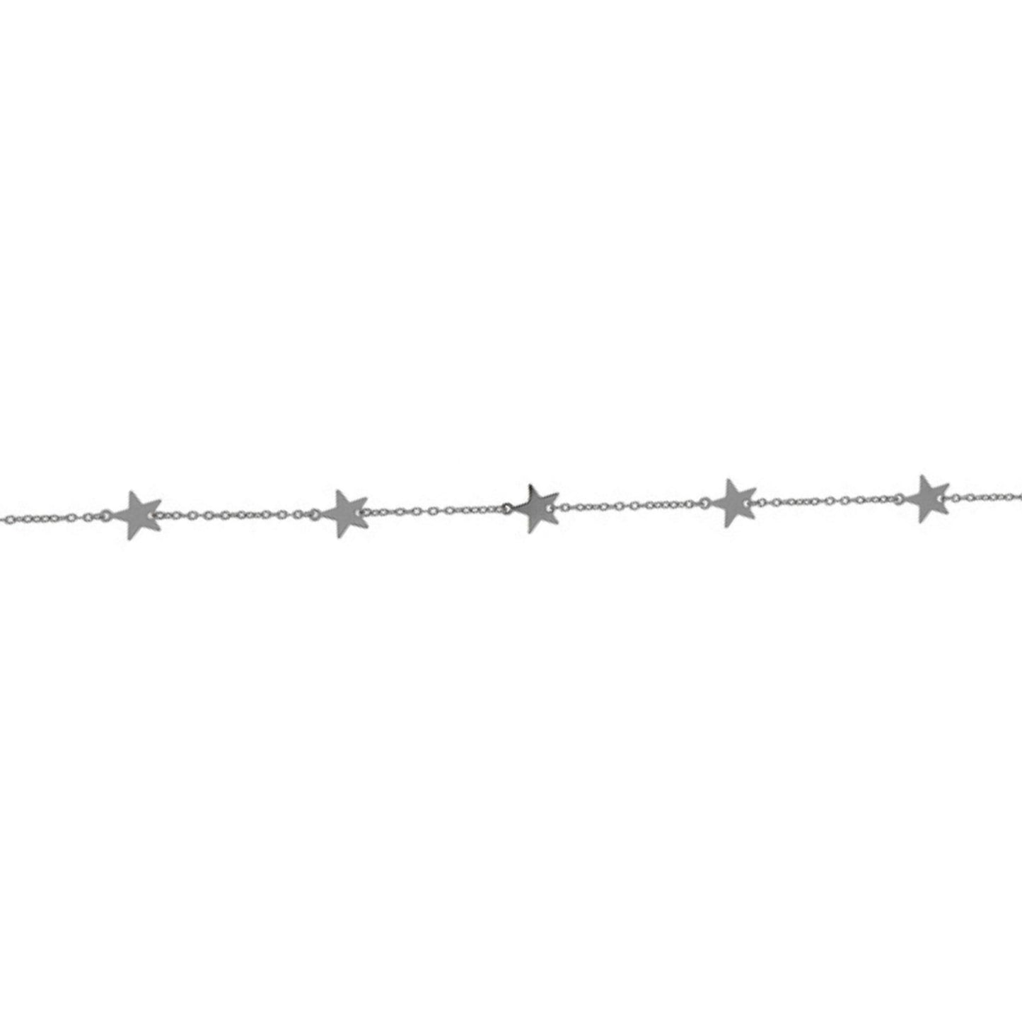 Silver Star Anklet