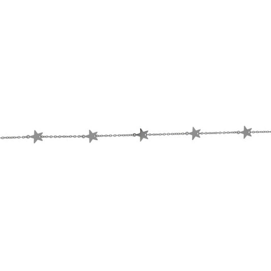 Silver Star Anklet