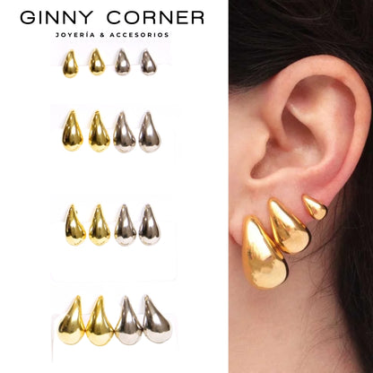 GOTA earrings made of 18k gold plated silver