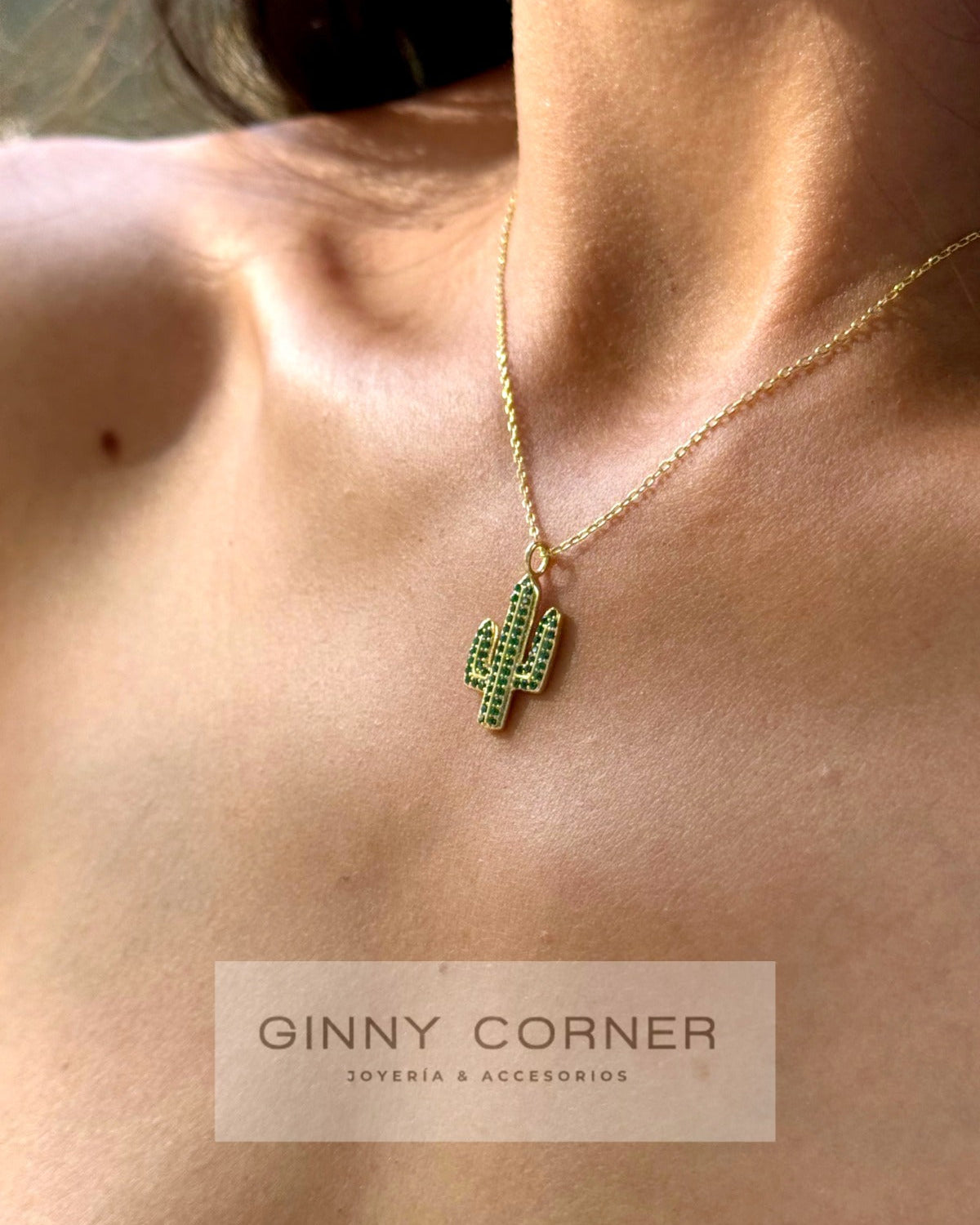 Gargantilla Cactus Dorado