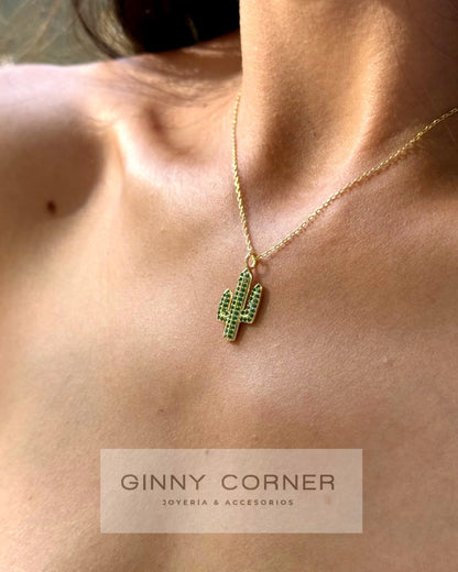 Gargantilla Cactus Dorado