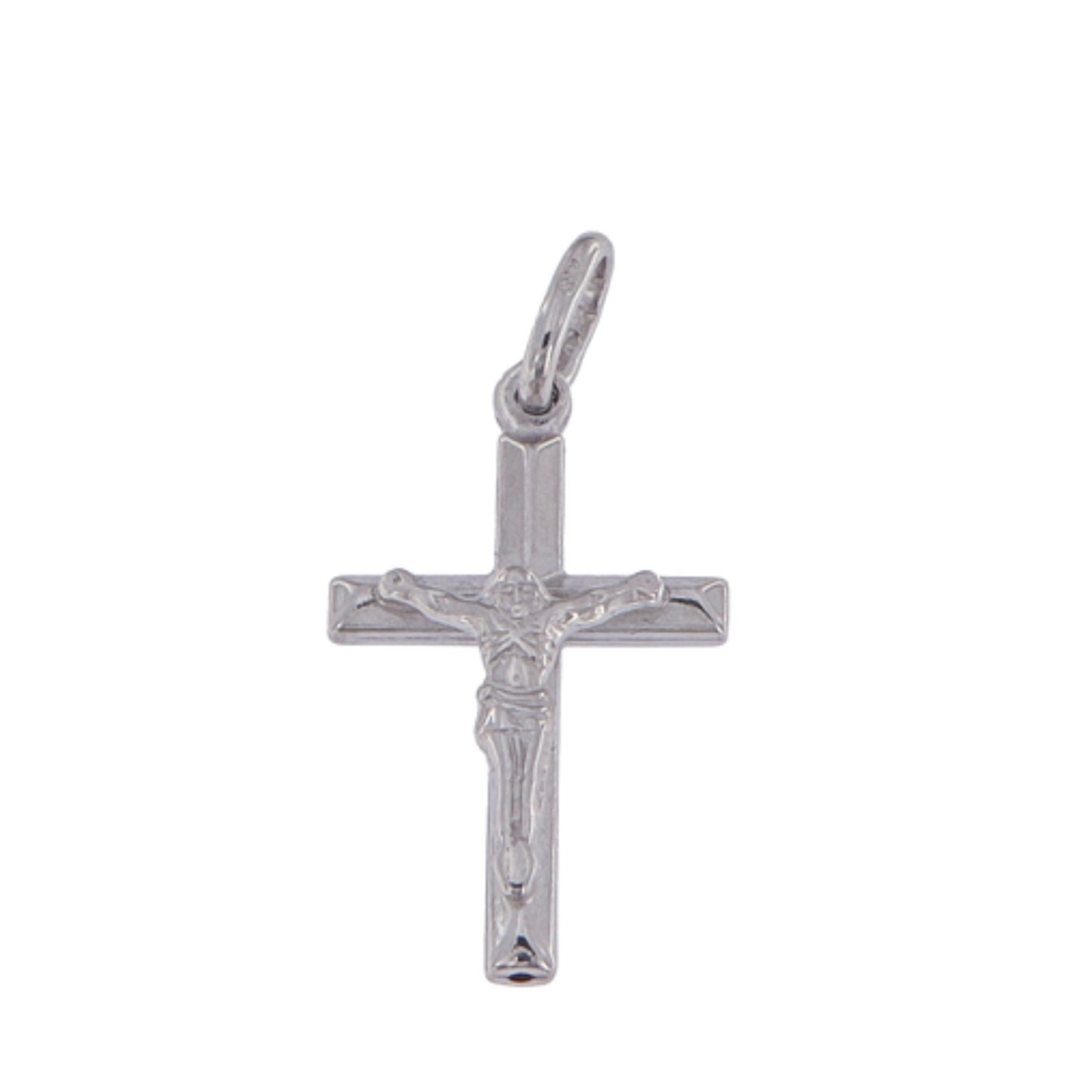 Silver Cross Choker with Jesus Christ
